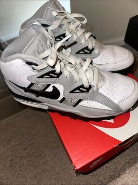 Nike Kids White, Gray & Black High-Top Sneakers